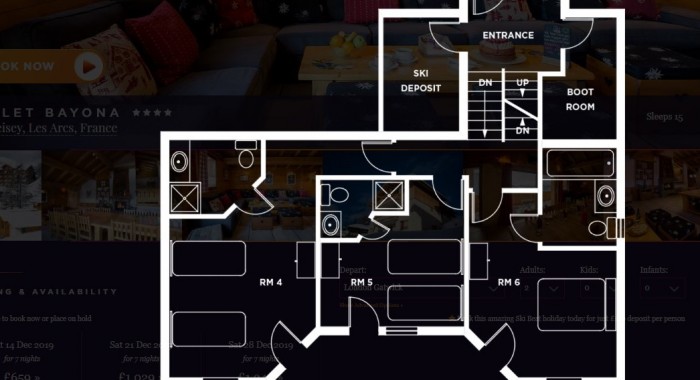 Chalet Bayona, Les Arcs: Plan Peisey ski chalet, image 7